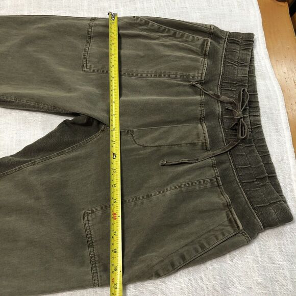 Standard James Perse Pants Women 2| M Olive Jogger Mixed Media Casual Utility - Picture 15 of 15